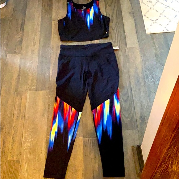 Sweaty Betty Pants - Sweaty Betty workout set leggings and tank